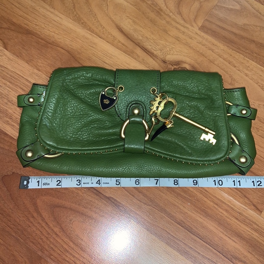 NWT Original Juicy Couture Leather Clutch with Charms - Picture 3 of 9